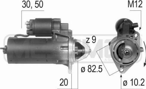 Messmer 220052A - Стартер avtokuzovplus.com.ua