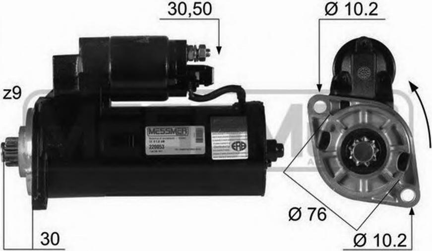 Messmer 220053 - Стартер avtokuzovplus.com.ua