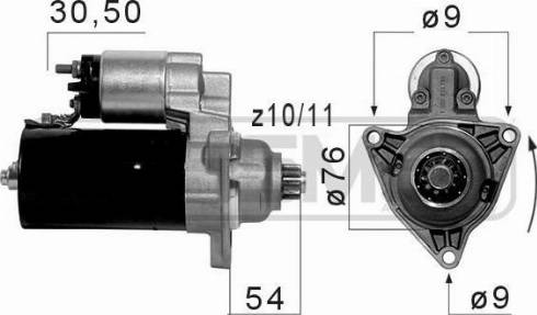 Messmer 220054A - Стартер autocars.com.ua