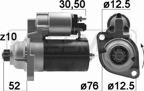 Messmer 220055A - Стартер avtokuzovplus.com.ua