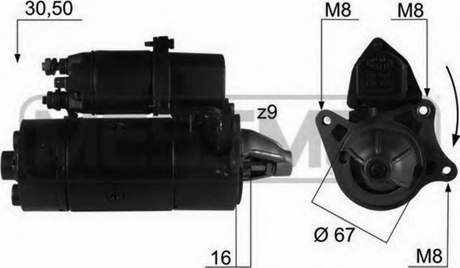 Messmer 220067 - Стартер autocars.com.ua