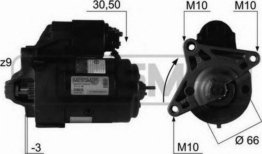 Messmer 220070 - Стартер autodnr.net