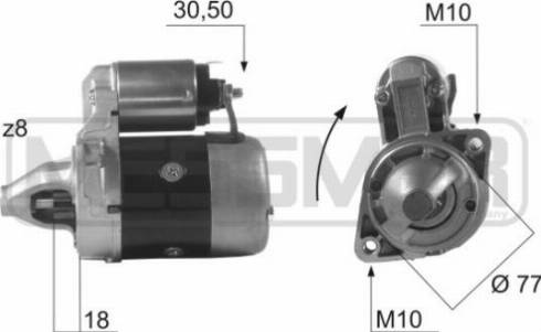 Messmer 220078R - Стартер avtokuzovplus.com.ua