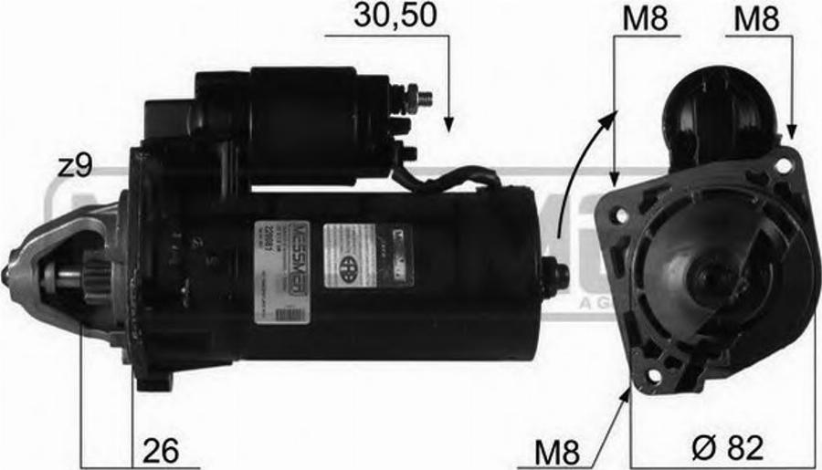 Messmer 220081 - Стартер avtokuzovplus.com.ua