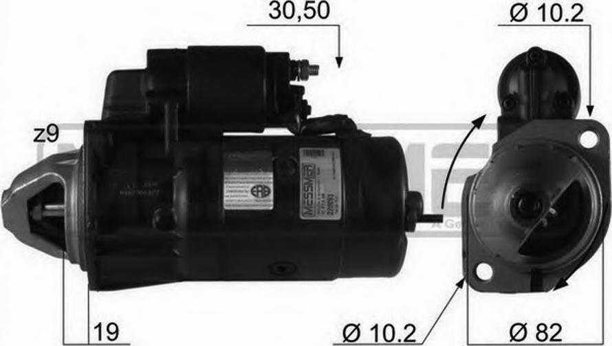 Messmer 220093 - Стартер autocars.com.ua