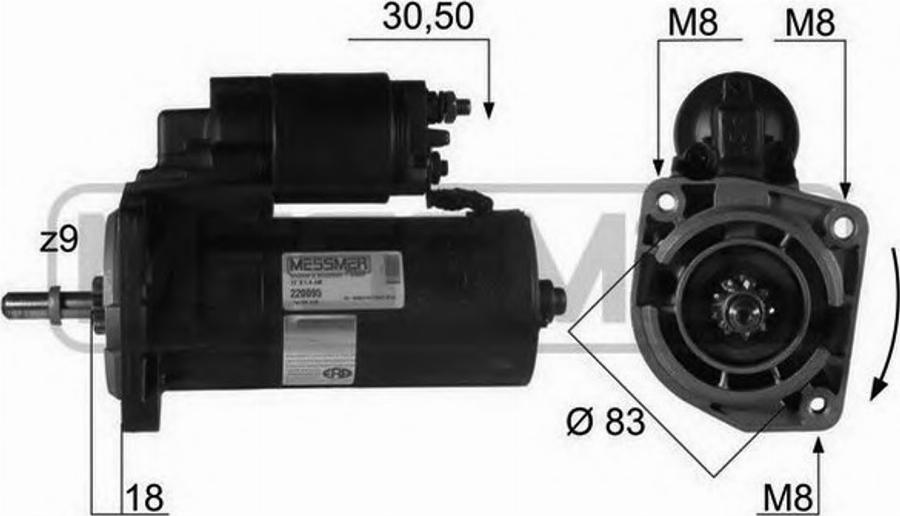 Messmer 220095 - Стартер autodnr.net