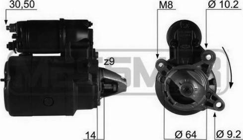 Messmer 220112R - Стартер avtokuzovplus.com.ua