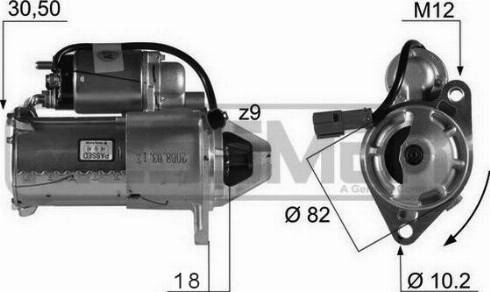 Messmer 220119A - Стартер avtokuzovplus.com.ua