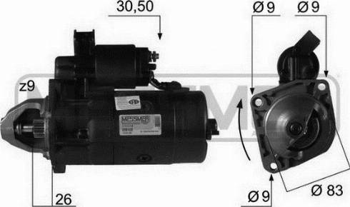 Messmer 220122R - Стартер autocars.com.ua