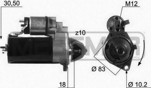 Messmer 220132A - Стартер avtokuzovplus.com.ua