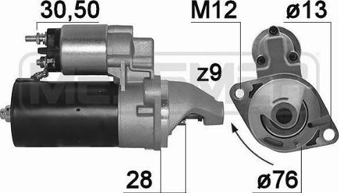 Messmer 220133A - Стартер avtokuzovplus.com.ua