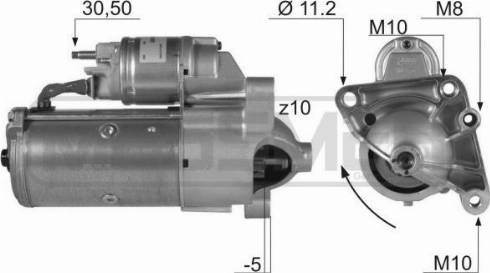 Messmer 220136A - Стартер avtokuzovplus.com.ua