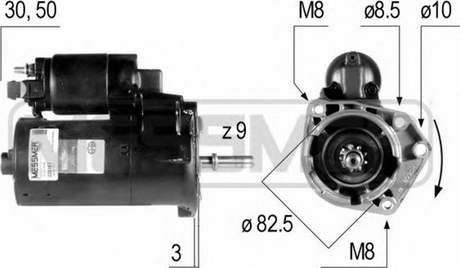 Messmer 220161 - Стартер autodnr.net