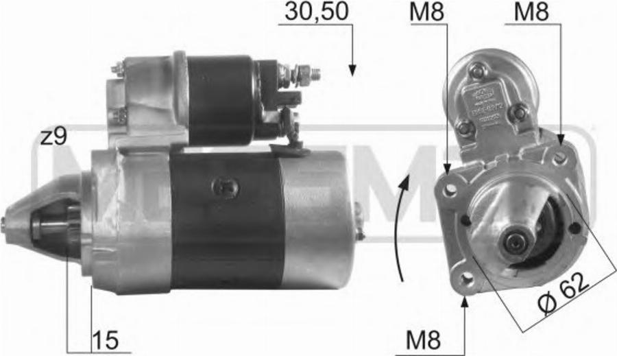 Messmer 220162 - Стартер avtokuzovplus.com.ua