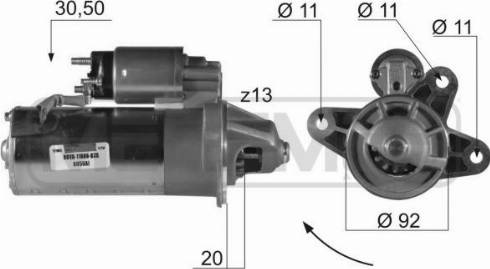 Messmer 220164R - Стартер avtokuzovplus.com.ua