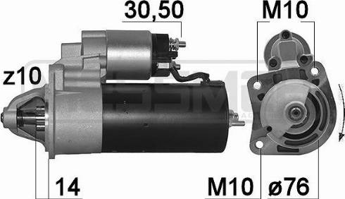 Messmer 220167A - Стартер autocars.com.ua