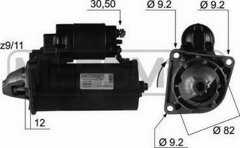 Messmer 220175R - Стартер avtokuzovplus.com.ua