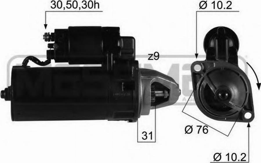 Messmer 220201 - Стартер avtokuzovplus.com.ua