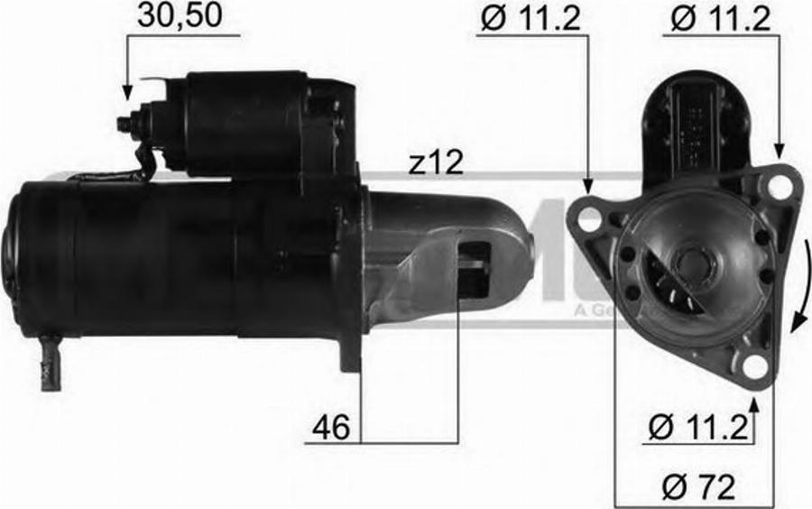 Messmer 220215 - Стартер avtokuzovplus.com.ua