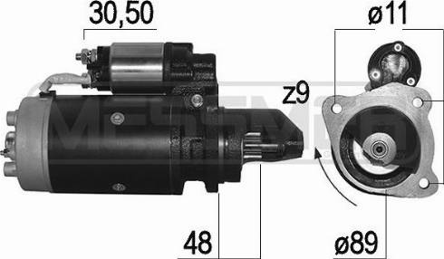 Messmer 220232A - Стартер avtokuzovplus.com.ua