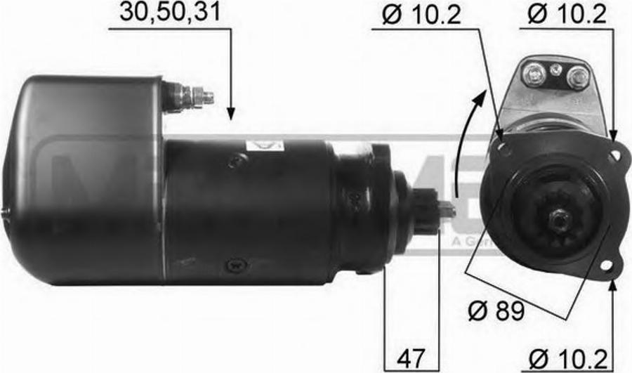 Messmer 220246 - Стартер autodnr.net