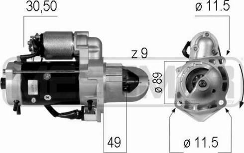 Messmer 220278A - Стартер avtokuzovplus.com.ua