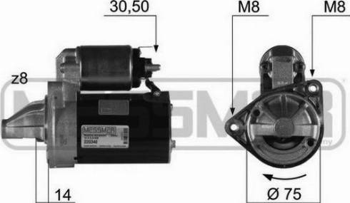 Messmer 220348A - Стартер autocars.com.ua