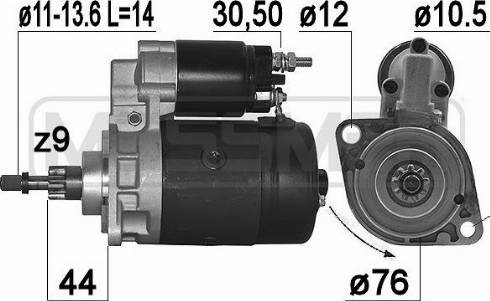 Messmer 220357A - Стартер avtokuzovplus.com.ua