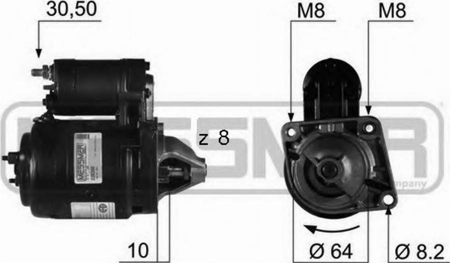 Messmer 220360 - Стартер avtokuzovplus.com.ua