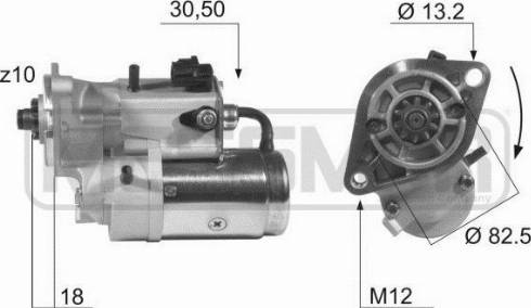 Messmer 220361A - Стартер autocars.com.ua