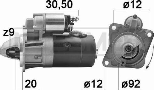 Messmer 220362A - Стартер avtokuzovplus.com.ua