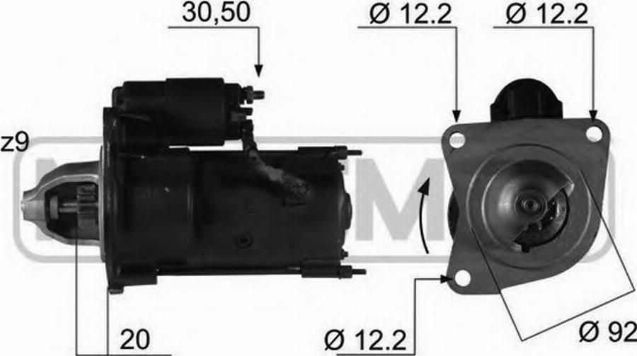 Messmer 220362 - Стартер avtokuzovplus.com.ua