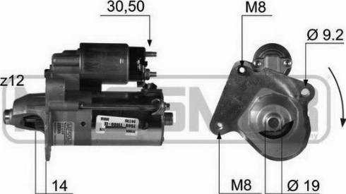 Messmer 220366A - Стартер avtokuzovplus.com.ua