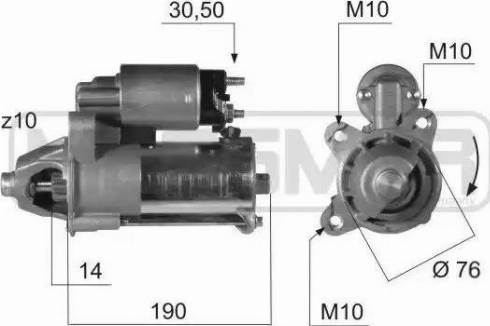 Messmer 220374 - Стартер avtokuzovplus.com.ua