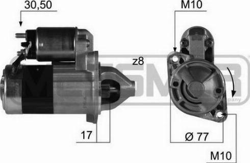 Messmer 220383A - Стартер autocars.com.ua