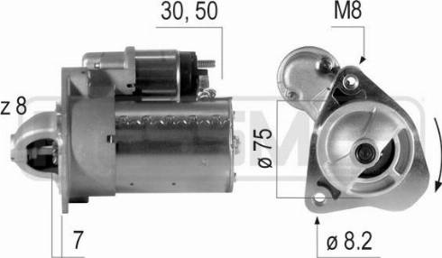 Messmer 220386A - Стартер avtokuzovplus.com.ua