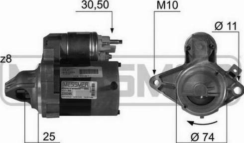 Messmer 220395A - Стартер avtokuzovplus.com.ua