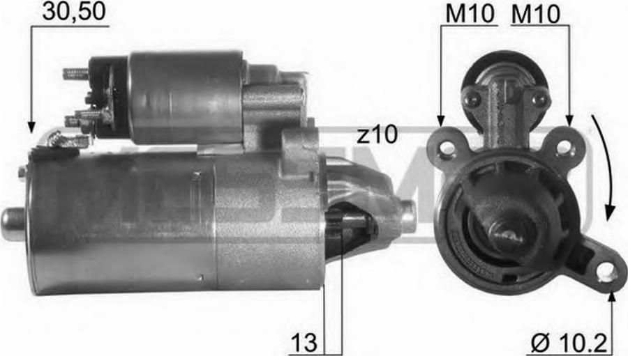 Messmer 220405 - Стартер avtokuzovplus.com.ua