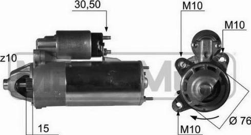 Messmer 220409A - Стартер avtokuzovplus.com.ua