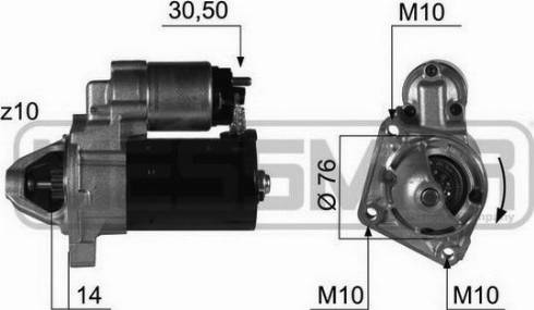 Messmer 220411A - Стартер avtokuzovplus.com.ua