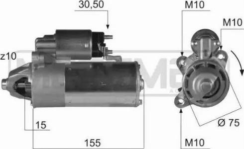 Messmer 220413 - Стартер autocars.com.ua