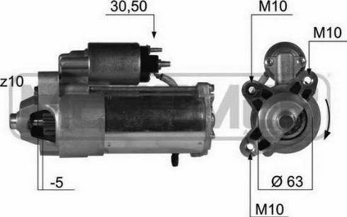 Messmer 220419A - Стартер avtokuzovplus.com.ua