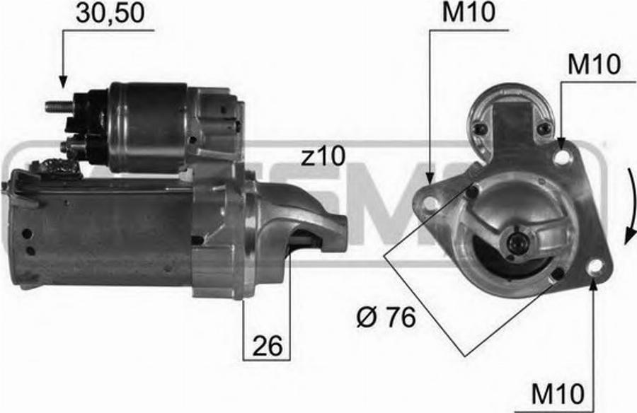 Messmer 220426 - Стартер avtokuzovplus.com.ua