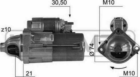 Messmer 220443A - Стартер avtokuzovplus.com.ua