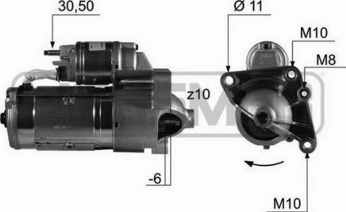 Messmer 220444A - Стартер avtokuzovplus.com.ua