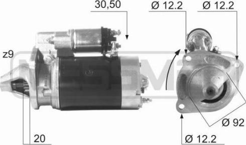 Messmer 220469A - Стартер avtokuzovplus.com.ua