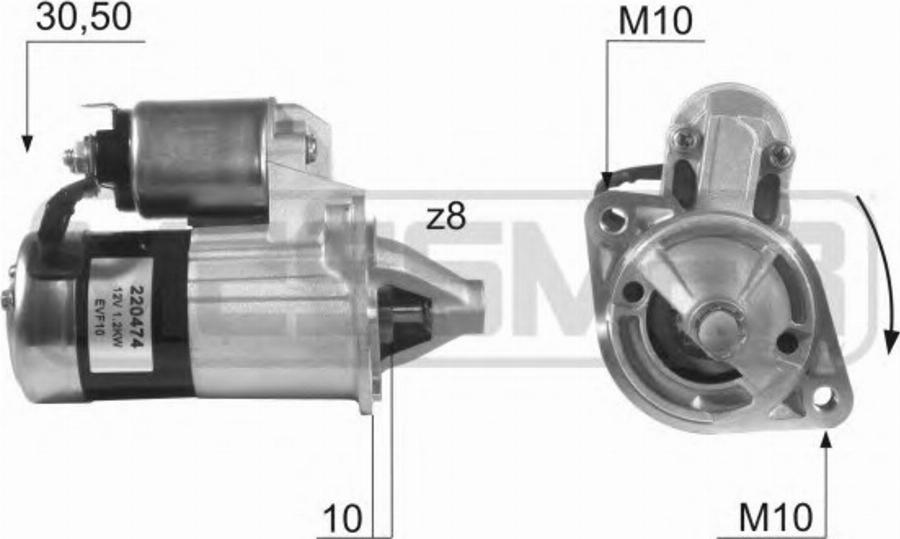 Messmer 220474 - Стартер autocars.com.ua