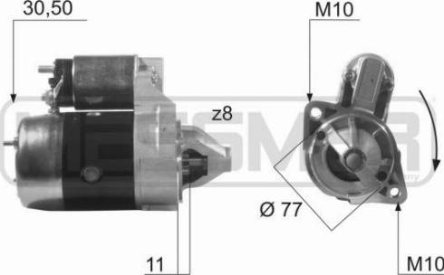 Messmer 220475A - Стартер autocars.com.ua