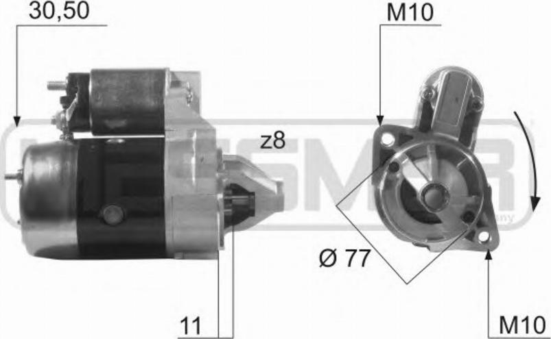 Messmer 220475 - Стартер autocars.com.ua