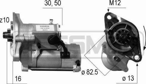 Messmer 220524A - Стартер avtokuzovplus.com.ua